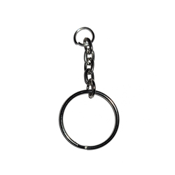Цепочка плоскоштампованная с кольцом (25 мм) для ключей и сувениров (цена за 10 шт)