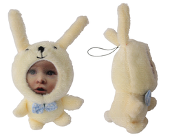 3D Face игрушка "Кролик с синей бабочкой "